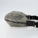 GUCCI GG Crystal Shoulder Bag Coated Canvas Navy Gold 181092 Auth 146008-3