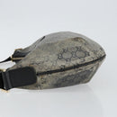 GUCCI GG Crystal Shoulder Bag Coated Canvas Navy Gold 181092 Auth 146008-4