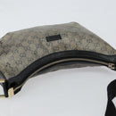 GUCCI GG Crystal Shoulder Bag Coated Canvas Navy Gold 181092 Auth 146008-6