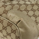 GUCCI GG Canvas Hand Bag Beige Gold 247902 Auth 146010-15