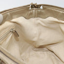 GUCCI GG Canvas Hand Bag Beige Gold 247902 Auth 146010-19