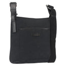 GUCCI GG Canvas Shoulder Bag Black Silver 122793 Auth 146012-1