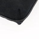 GUCCI GG Canvas Shoulder Bag Black Silver 122793 Auth 146012-13