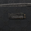 GUCCI GG Canvas Shoulder Bag Black Silver 122793 Auth 146012-15