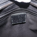 GUCCI GG Canvas Shoulder Bag Black Silver 122793 Auth 146012-17