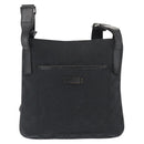 GUCCI GG Canvas Shoulder Bag Black Silver 122793 Auth 146012-2