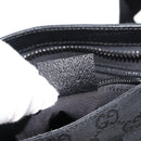 GUCCI GG Canvas Shoulder Bag Black Silver 122793 Auth 146012-22