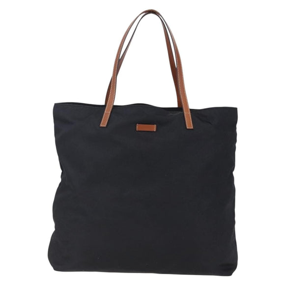 GUCCI GG Canvas Tote Bag Nylon Black 295252 Auth 146013