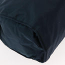 PRADA Hand Bag Nylon Blue Gold Auth 146014-16