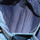 PRADA Hand Bag Nylon Blue Gold Auth 146014-9