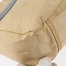 PRADA Shoulder Bag Nylon Beige Silver Auth 146015-13