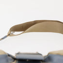 PRADA Shoulder Bag Nylon Beige Silver Auth 146015-9