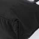 PRADA Tote Bag Nylon Black Gold Auth 146016-16
