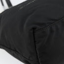 PRADA Tote Bag Nylon Black Gold Auth 146016-17