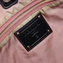 PRADA Tote Bag Nylon Black Gold Auth 146016-20