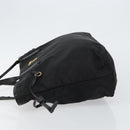 PRADA Tote Bag Nylon Black Gold Auth 146016-4