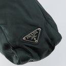 PRADA Tote Bag Nylon Green Silver Auth 146019-18