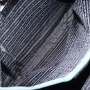 PRADA Tote Bag Nylon Green Silver Auth 146019-22