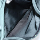 PRADA Tote Bag Nylon Green Silver Auth 146019-24