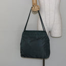 PRADA Tote Bag Nylon Green Silver Auth 146019-25