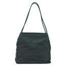 PRADA Tote Bag Nylon Green Silver Auth 146019-2