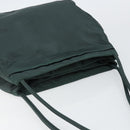 PRADA Tote Bag Nylon Green Silver Auth 146019-6