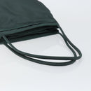 PRADA Tote Bag Nylon Green Silver Auth 146019-7