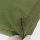PRADA Tote Bag Nylon Green Silver Auth 146020-14