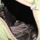 PRADA Tote Bag Nylon Green Silver Auth 146020-11