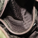 PRADA Tote Bag Nylon Green Silver Auth 146020-21