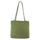 PRADA Tote Bag Nylon Green Silver Auth 146020-2