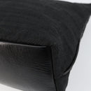 PRADA Tote Bag Nylon Black Silver Auth 146021-9