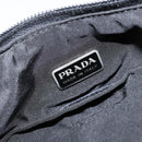 PRADA Tote Bag Nylon Black Silver Auth 146021-18