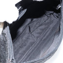 PRADA Tote Bag Nylon Black Silver Auth 146021-11