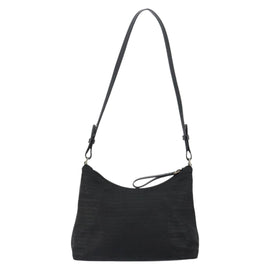 PRADA Tote Bag Nylon Black Silver Auth 146021 - 0