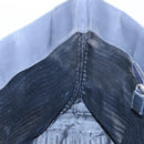 PRADA Tote Bag Enamel Navy Silver Auth 146022-23