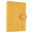 LOUIS VUITTON Epi Agenda PM Day Planner Cover Yellow R20059 LV Auth 146025-1