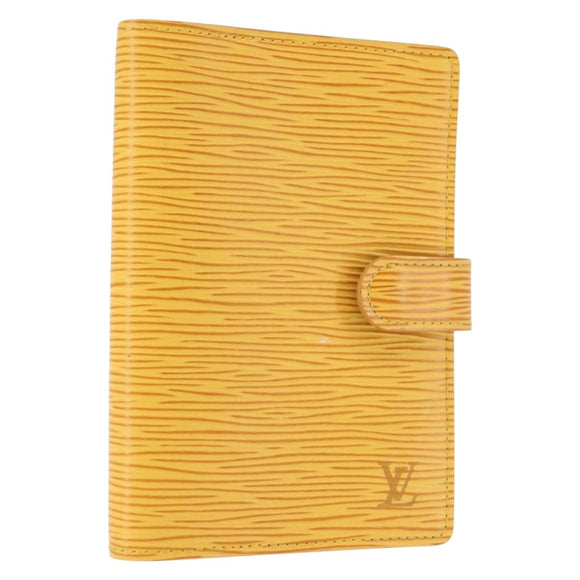 LOUIS VUITTON Epi Agenda PM Day Planner Cover Yellow R20059 LV Auth 146025