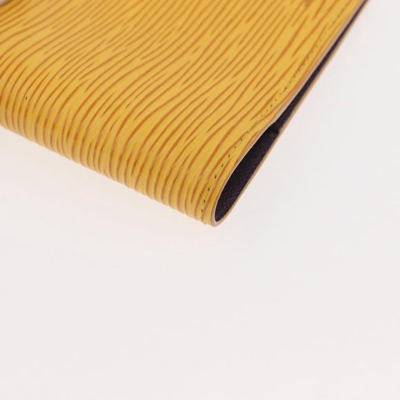 LOUIS VUITTON Epi Agenda PM Day Planner Cover Yellow R20059 LV Auth 146025