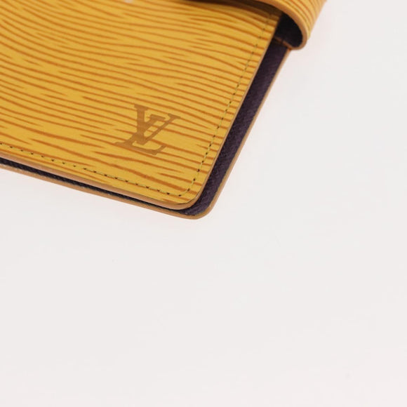 LOUIS VUITTON Epi Agenda PM Day Planner Cover Yellow R20059 LV Auth 146025