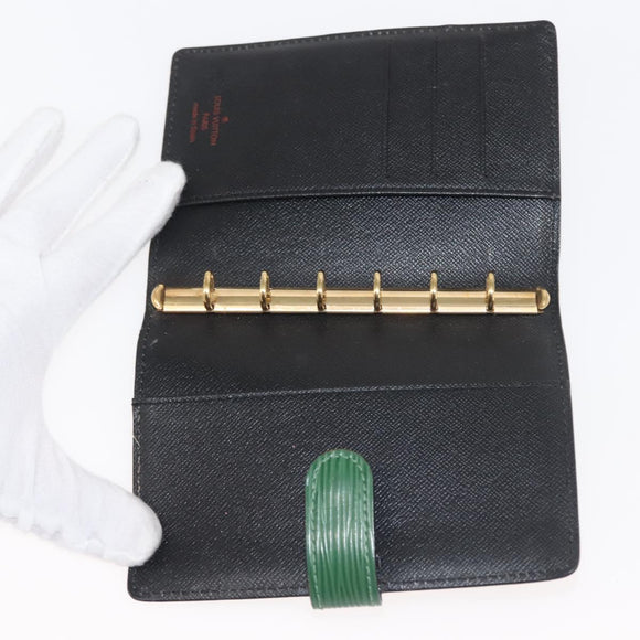 LOUIS VUITTON Epi Agenda PM Day Planner Cover Green R20054 LV Auth 146026