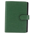 LOUIS VUITTON Epi Agenda PM Day Planner Cover Green R20054 LV Auth 146026-2