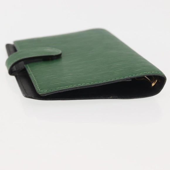 LOUIS VUITTON Epi Agenda PM Day Planner Cover Green R20054 LV Auth 146026