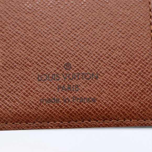 LOUIS VUITTON Monogram Agenda PM Day Planner Cover R20005 LV Auth 146028
