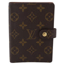LOUIS VUITTON Monogram Agenda PM Day Planner Cover R20005 LV Auth 146028-13