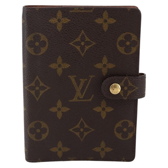 LOUIS VUITTON Monogram Agenda PM Day Planner Cover R20005 LV Auth 146028