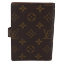 LOUIS VUITTON Monogram Agenda PM Day Planner Cover R20005 LV Auth 146028-2