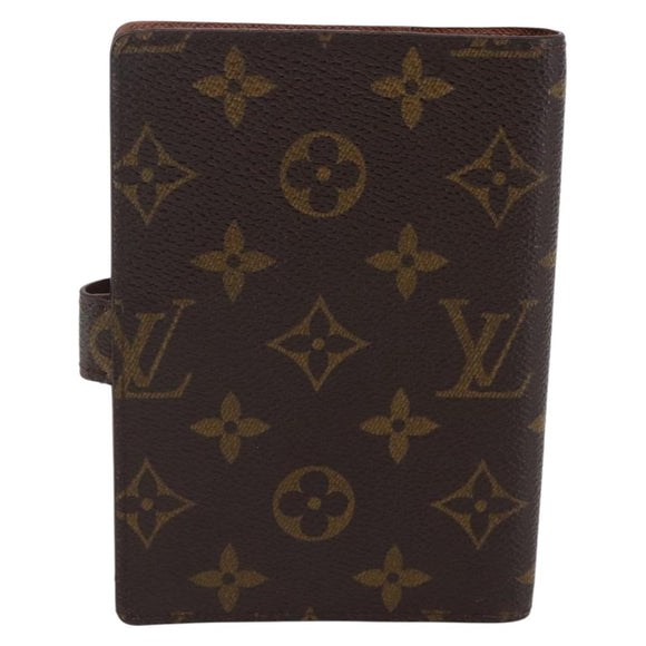LOUIS VUITTON Monogram Agenda PM Day Planner Cover R20005 LV Auth 146028
