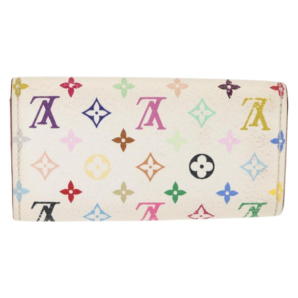 LOUIS VUITTON Monogram Multicolor Multicles 4 Key Case White M93731 Auth 146034