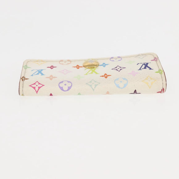 LOUIS VUITTON Monogram Multicolor Multicles 4 Key Case White M93731 Auth 146034